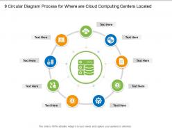 9 circular diagram process for where are cloud computing centers located infographic template