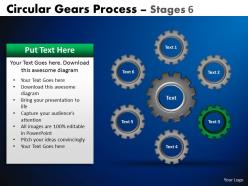 59108551 style variety 1 gears 6 piece powerpoint presentation diagram infographic slide