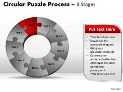 9 components circular flow puzzle process 6