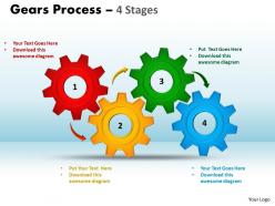 9 gears process 4 stages style 1 powerpoint slides 67