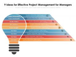 9 ideas for effective project management for managers
