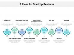 9 Ideas For Start Up Business