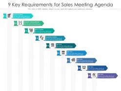 9 key requirements for sales meeting agenda