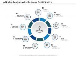 9 nodes analysis with business profit statics