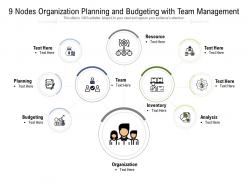 9 nodes organization planning and budgeting with team management