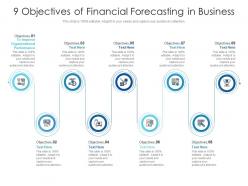 9 objectives of financial forecasting in business