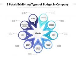 9 petals exhibiting types of budget in company