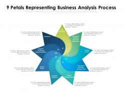 9 petals representing business analysis process