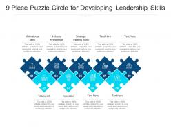 9 piece puzzle circle for developing leadership skills
