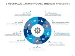 9 piece puzzle circle to increase employee productivity
