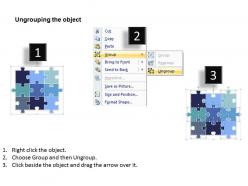 9 pieces 3x3 rectangular jigsaw puzzle matrix