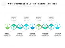 9 point timeline to describe business lifecycle