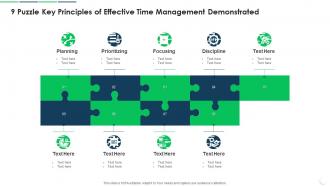9 Puzzle Key Principles Of Effective Time Management Demonstrated
