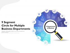 9 segment circle for multiple business departments