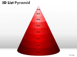 9 staged 3d red triangle diagram for sales