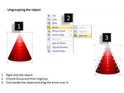 9 staged 3d red triangle diagram for sales