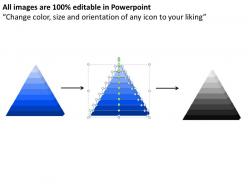 9 staged 3d triangle diagram for marketing