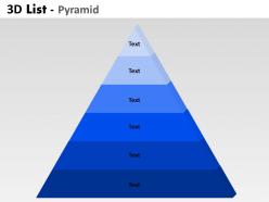 9 staged 3d triangular diagram for business