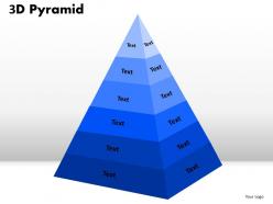 9 staged 3d triangular diagram for strategy
