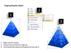 9 staged 3d triangular diagram for strategy