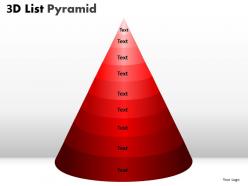9 staged red triangle diagram for business