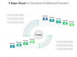 9 steps visual for standard of deferred payment infographic template