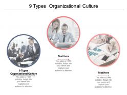 9 types organizational culture ppt powerpoint presentation professional graphics cpb