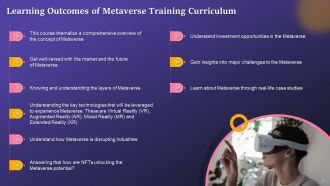 Comprehensive Training Curriculum on Metaverse Training Ppt