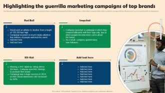 A29 Highlighting The Guerrilla Marketing Campaigns Competitive Branding Strategies For Small Businesses