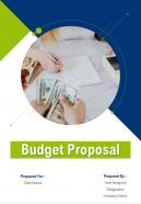 A4 budget proposal template