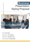 A4 business presentation styling proposal template