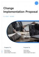 A4 change implementation proposal template