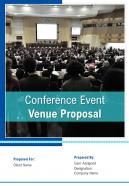 A4 conference event venue proposal template