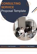 A4 consulting service proposal template