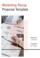 A4 marketing recap proposal template