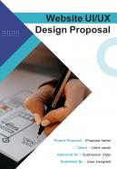A4 website uiux design proposal template