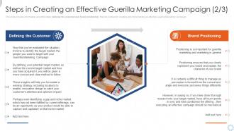 A64 offline marketing strategies steps in creating an effective guerilla marketing ppt file guide