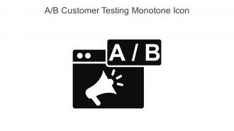 A B Customer Testing Monotone Icon In Powerpoint Pptx Png And Editable Eps Format