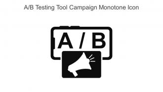 A B Testing Tool Campaign Monotone Icon In Powerpoint Pptx Png And Editable Eps Format