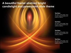 A beautiful fractal abstract bright candlelight and powerpoint slide theme