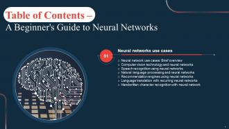 A Beginners Guide To Neural Networks Table Of Contents AI SS