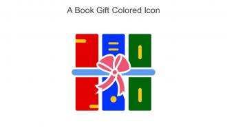 A Book Gift Colored Icon In Powerpoint Pptx Png And Editable Eps Format