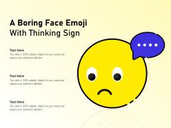 A boring face emoji with thinking sign