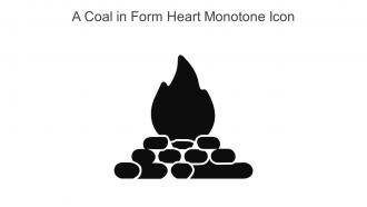 A Coal In Form Heart Monotone Icon In Powerpoint Pptx Png And Editable Eps Format
