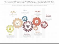 A combination of technology and market expertise sample ppt slide