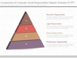 A components of corporate social responsibility diagram example of ppt