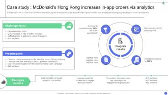 A Comprehensive Guide Case Study Mcdonalds Hong Kong Increases In App Data Analytics SS