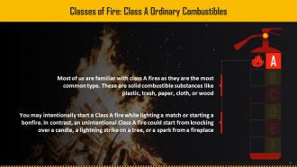 A Comprehensive Guide To Classes Of Fire Training Ppt Aesthatic Best