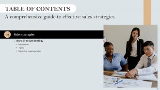 A Comprehensive Guide to Effective Sales Strategies MKT CD V Adaptable Idea