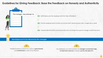 A Comprehensive Guide To Give Feedback Effectively Training Ppt Multipurpose Template